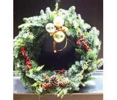 CM13 Christmas Wreath with Decoration 2 (18 Inches)